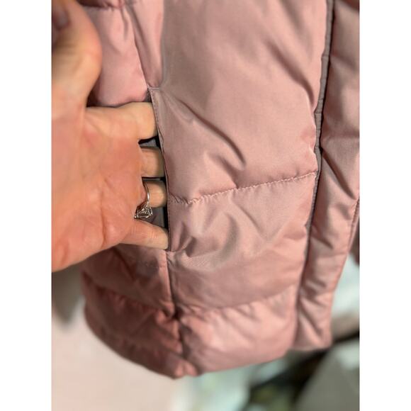 Gap M warmest 3/4 length hooded coat guc fleece lining - Picture 8 of 8